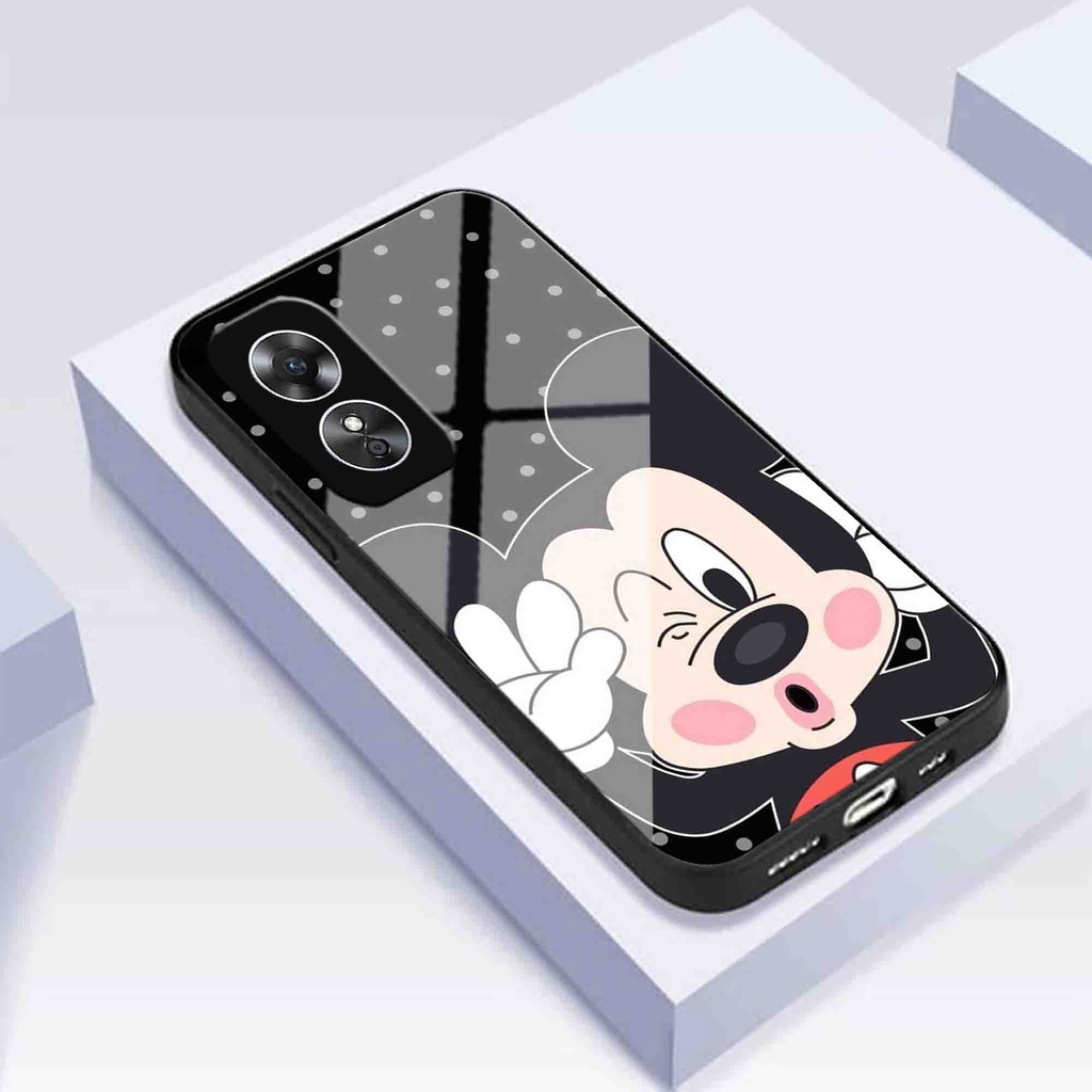 (U 113) Softcase Kaca Kilau Oppo A17 A17k - Case Oppo A17 A17k - Softcase Kaca Glossy Oppo A17 A17k 