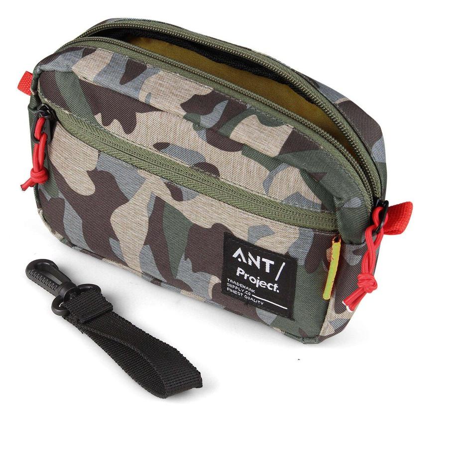 [KODE THVVD] Hand Bag Pria Clutch Tas Tangan Kecil Dompet Gadget Mini Bag Camo Army Hitam Hijau