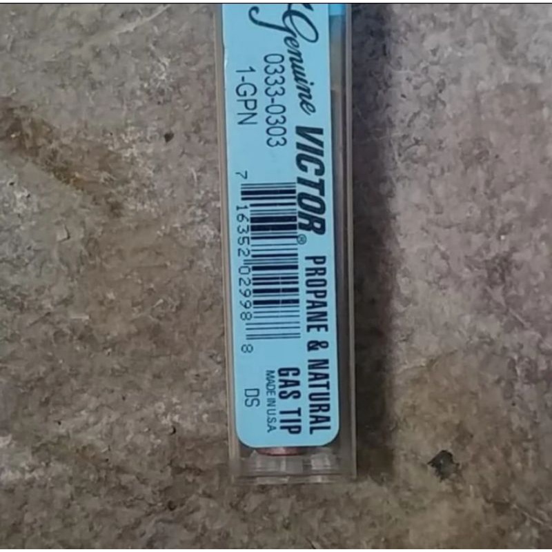 Victor propane and natural nozzle tip GPN no 1
