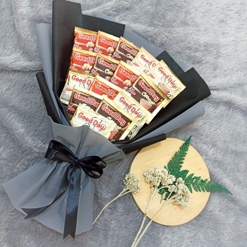 

Buket good day mix isi 15/ Buket Kopi/Buket Snack/ Bouquet wisuda/ulang tahun /anniversary
