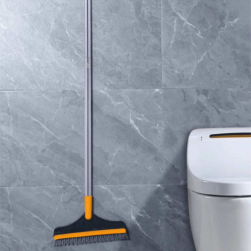 BerusLantai Kamar Mandi Berfungsi Berbilang Berus Alat Pembersihan Lantai Kaca 2 in1