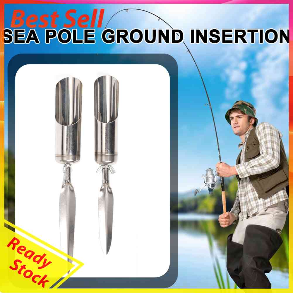 Fishing Rod Holder Portable Stainless Steel Plug Insert Sea Fishing Pole Stand