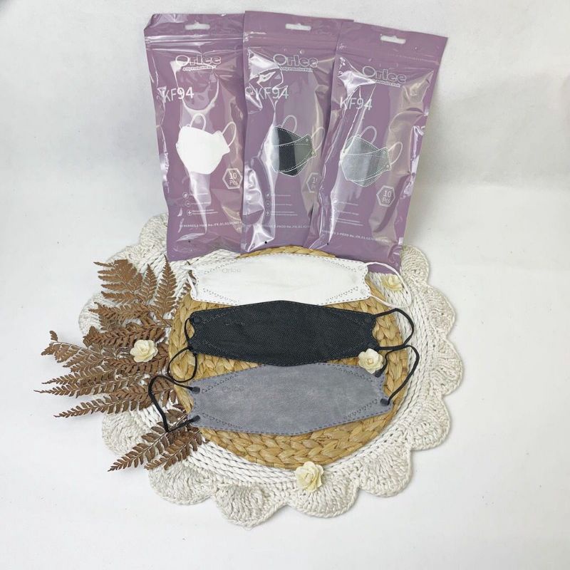 MASKER KF94 ORLEE EARLOOP WARNA 4PLY EMBOSS