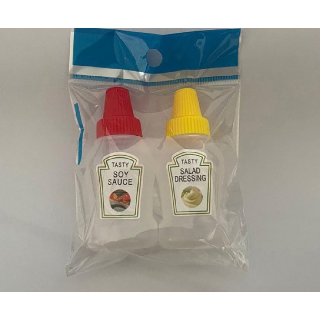 TweedyToys - Botol Kecap Mini Lucu / Botol Saus/ Kecap / Salad Mini Bento Portable