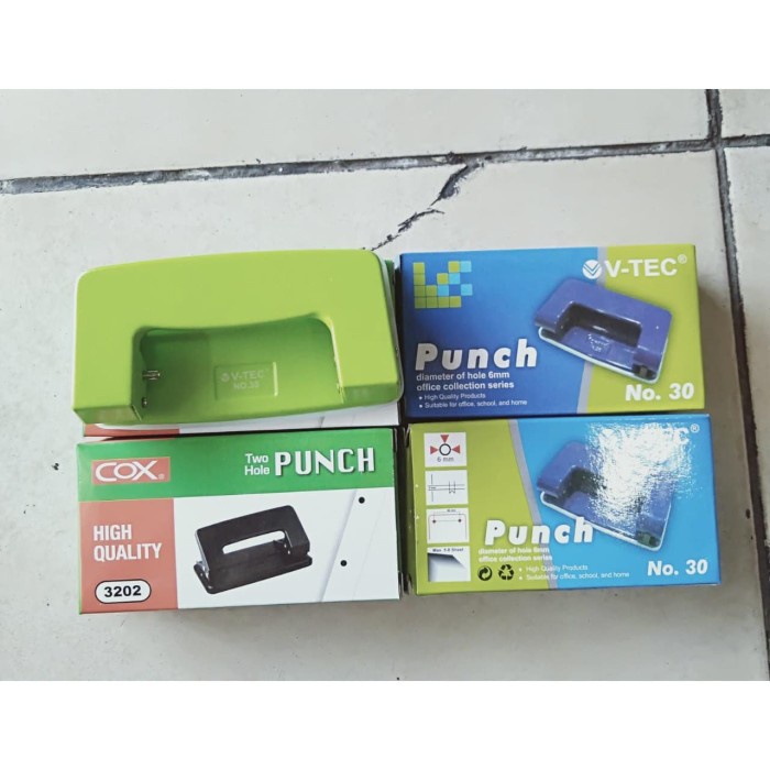 

Mudah Pembolong Kertas / Pelubang Kertaskecil 30Xl Merk Cox / Vitech Gilaa!!!