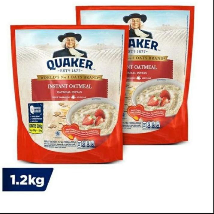 

Real produk--JKT QUAKER Instant Oatmeal 1200 gr