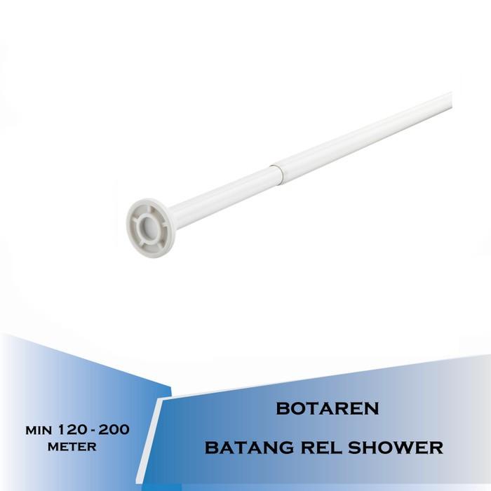 Tiang Tirai Kamar Mandi Suction Cup|Batang Rel Shower Kamar Mandi-B0T