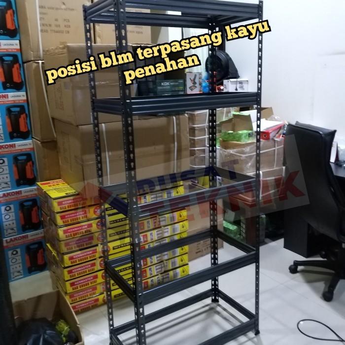 Rakku Hanya Gojek - Kenmaster Rak 5 Susun Besi 750 Kg Tanpa Baut