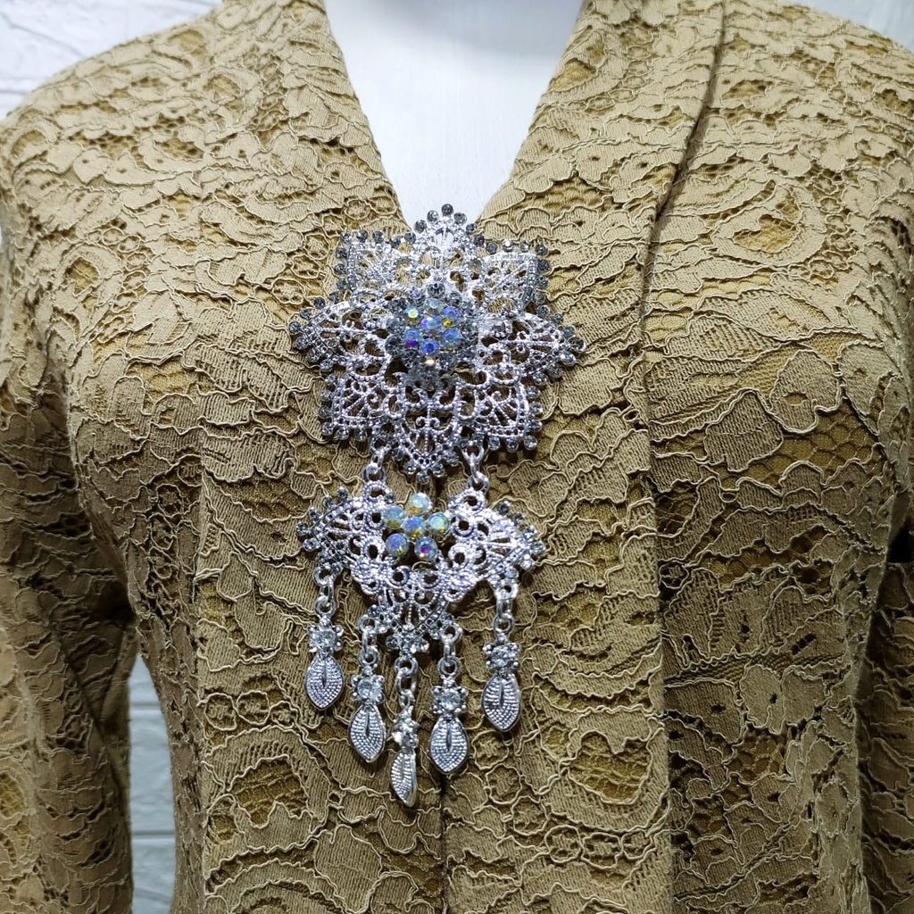 bros kebaya kutubaru mewah beros kebayak bali besar warna gold murah