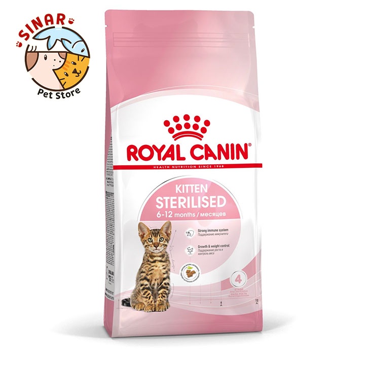 Royal Canin Kitten Sterilised 2KG Sterilized Makanan Kucing Steril