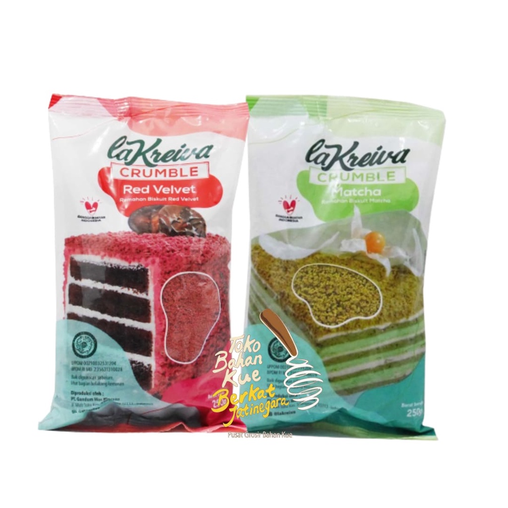 

REMPAHAN BISKUIT LA KREIVA CRUMBLE EXTRA FINE KEMASAN 250 GR / BOX ( 6 PCS )