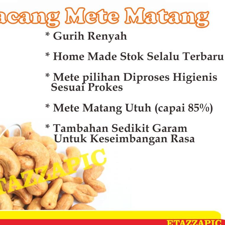 

limited STOCK!Kacang Mete Mede Mente Matang Gurih Panggang Oven Cashew Nut Roasted Premium|RA5