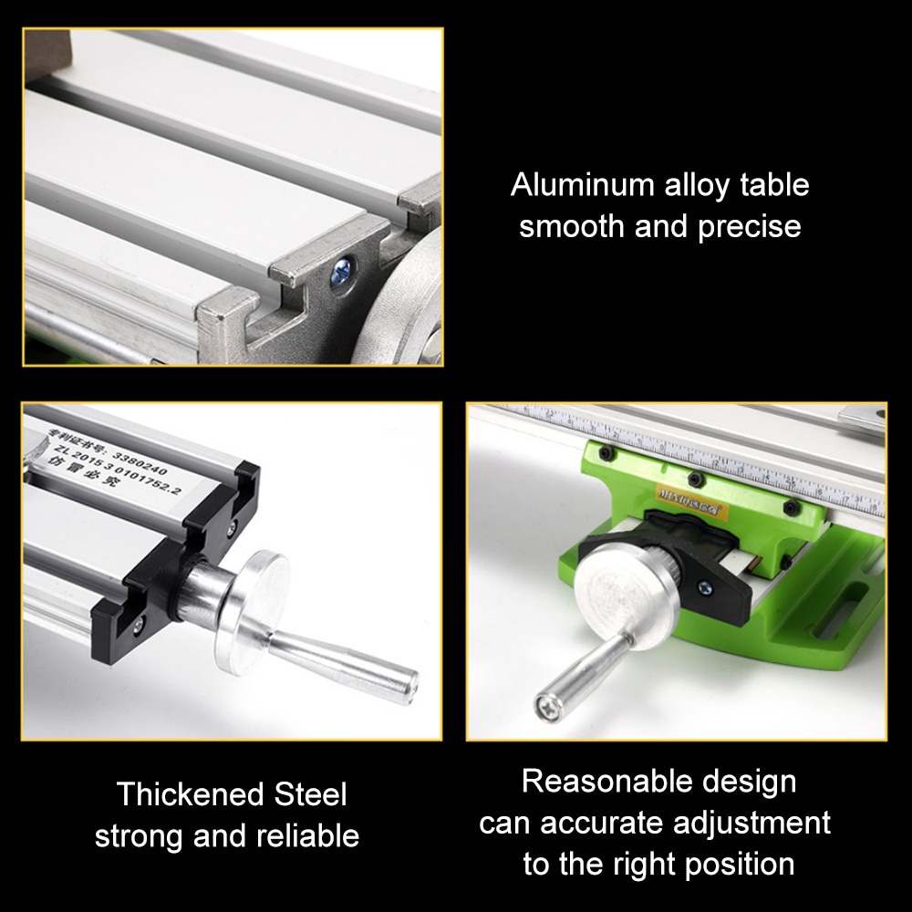 Mini presisi meja kerja multifungsi Bench Vise Fixture bor mesin penggilingan meja Koordinat Penyesuaian sumbu X dan Y