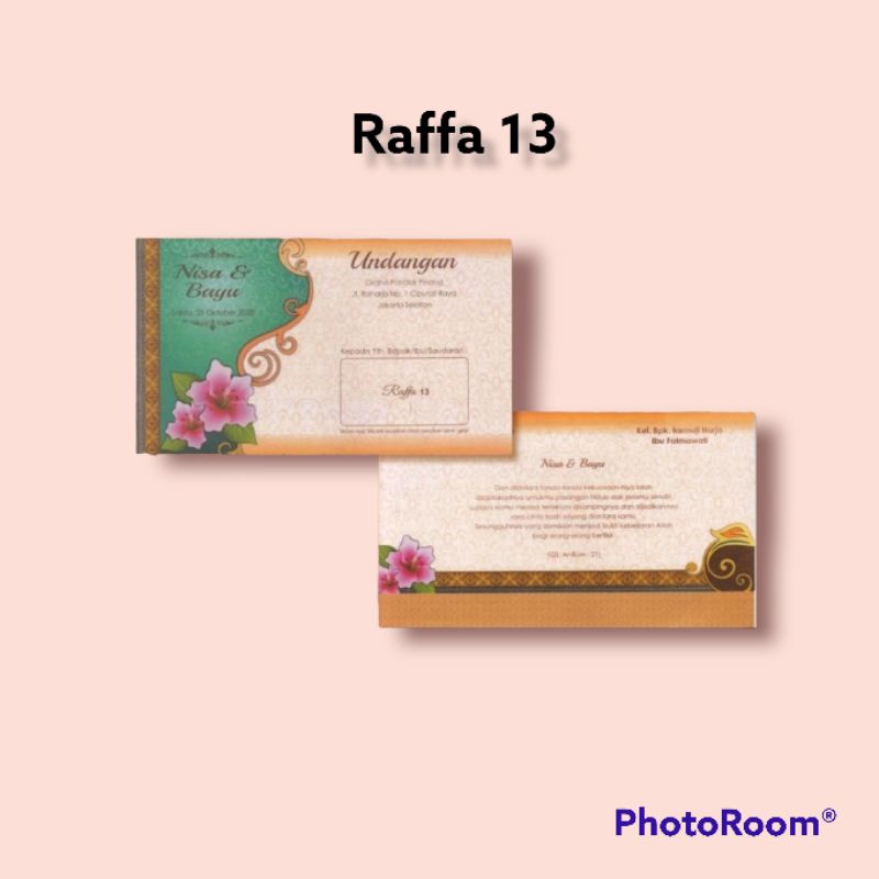 RAFFA 13 | Blangko Undangan Pernikahan | Undangan Pernikahan | Kartu Undangan Nikah | Kartu Undangan