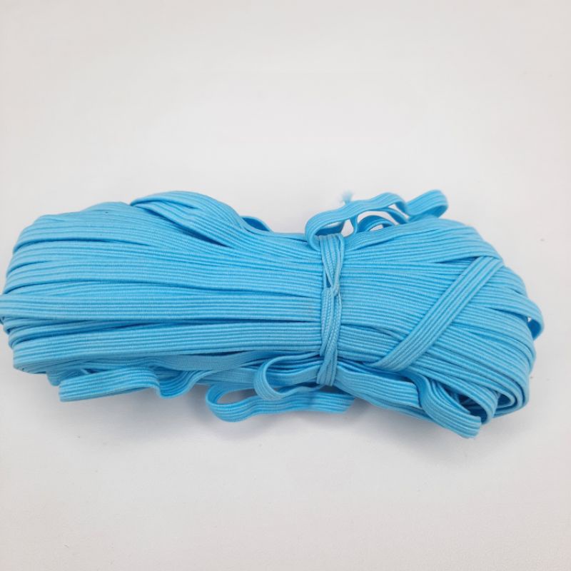 KARET ELASTIS KECIL WARNA 12mm 10mm 8mm 6mm 5mm - Karet Elastik Masker, Ikat Rambut, Bandana