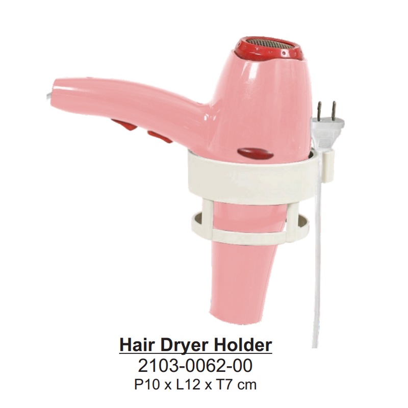 Ktmstore VILLA FESTIVA gantungan Hair Dryer Holder Hook Tempat Pengering Rambut