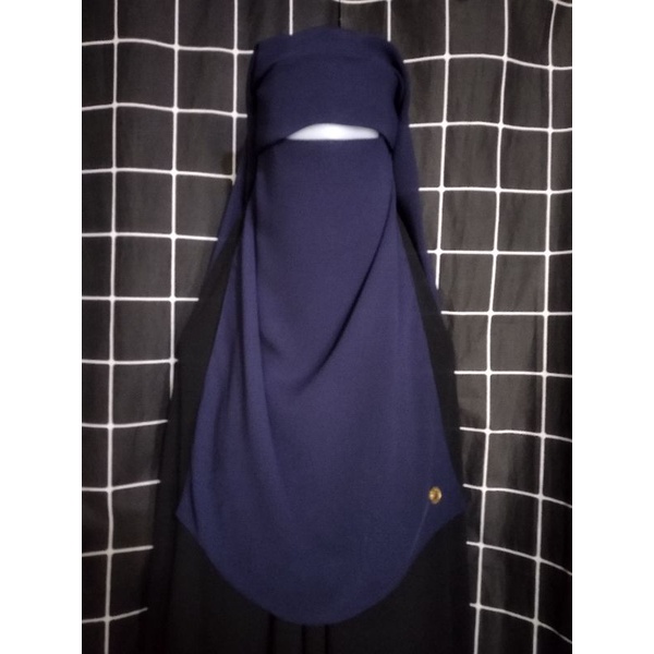 Niqob Yaman Poni  2 Layer/ Niqob Sarah Poni 2 Layer / Cadar Yaman Poni 2 Layer