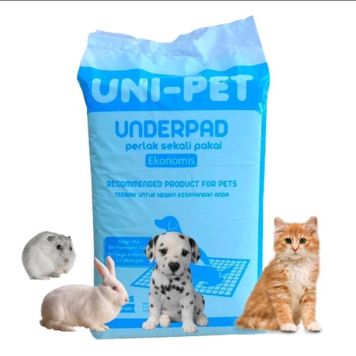 Unipet Underpad 60x90cm - Training Pad Alas Pipis Poop Anjing