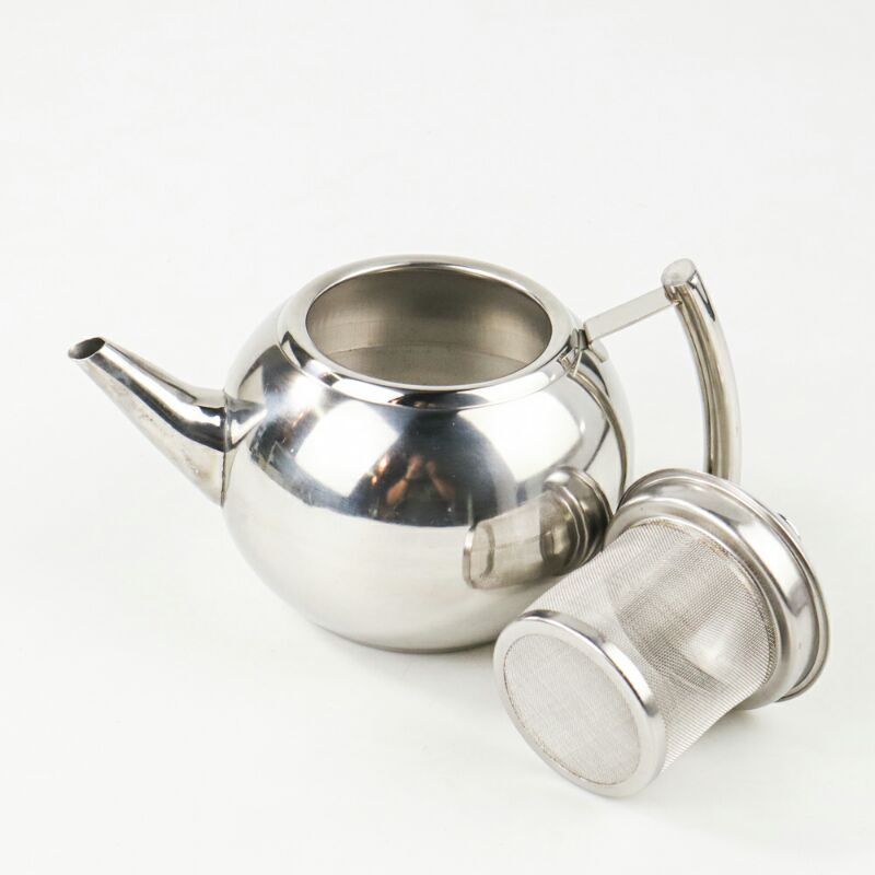 Kettle Teko Ceret Teh Kettle Teapot With Filter 1 Liter a2 Silver