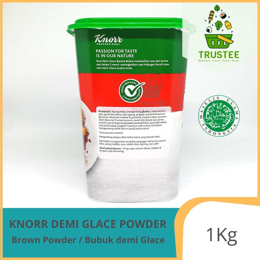KNORR DEMI GLACE SAUCE MIX / BROWN SAUCE MIX / SAUS STEAK TUB 1KG