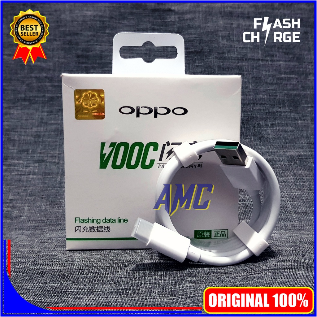 Kabel Data Oppo A74 A76 A95 A96 Oppo Reno7 7 ORIGINAL 100% VOOC Type C