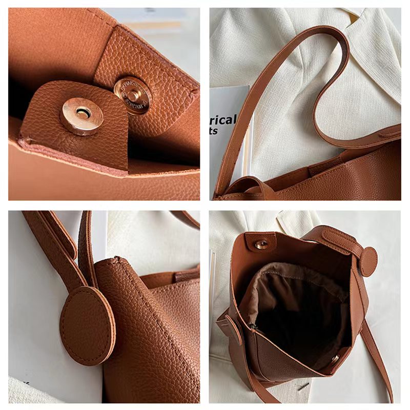 BJ60758 (2IN1) - BEIGE/BLACK/BROWN/KHAKI - TAS BAHU SHOULDERBAG SLEMPANG WANITA FASHION IMPORT MODIS ELEGAN TERMURAH TERLARIS TERBARU BAGSTORE JAKARTA TAS BATAM ZC0758