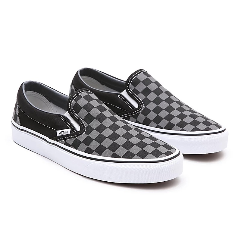 Vans Slip On Black Pewter Checkerboard