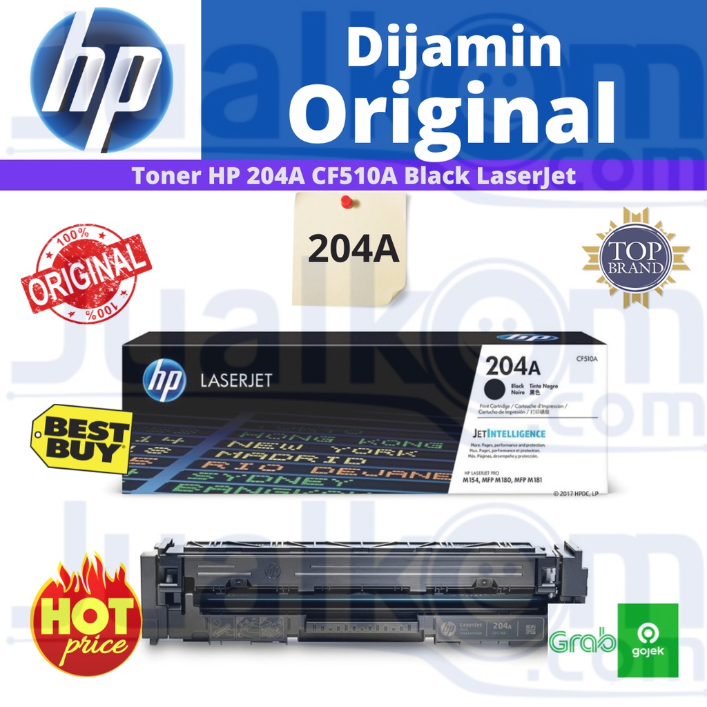 Toner HP 204A CF510A Black LaserJet Toner Cartridge Original