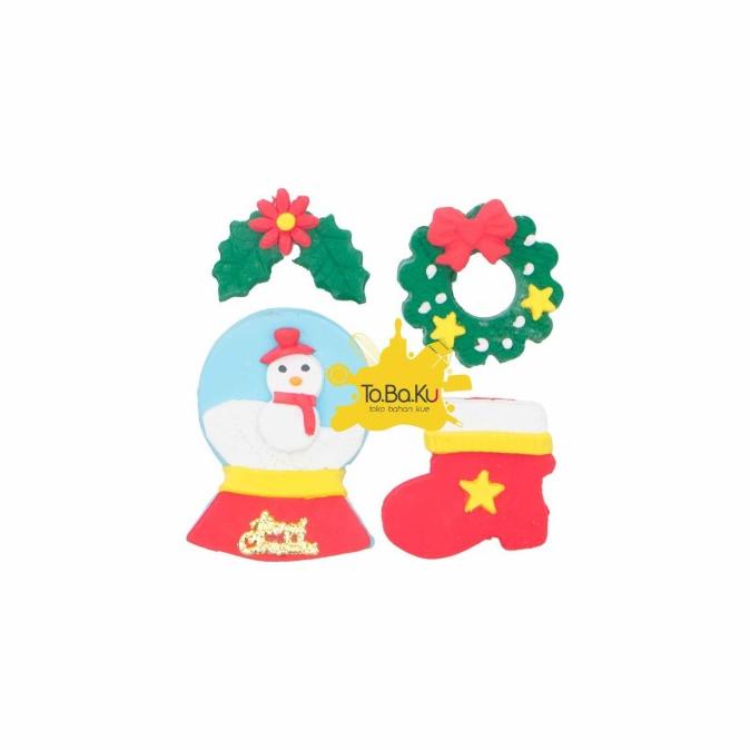 

{{{{{{] Gumpaste Set Sepatu, Ring & Snowman
