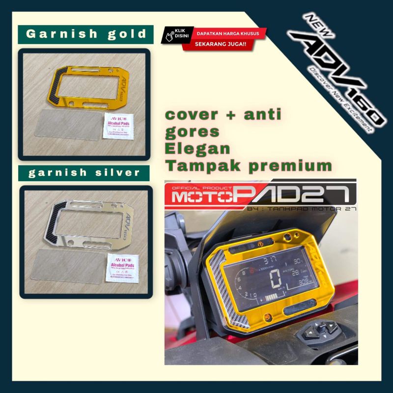 Motopad27 Garnish ADV 160 Anti gores Cover Spidometer Spedometer Honda ADV 160