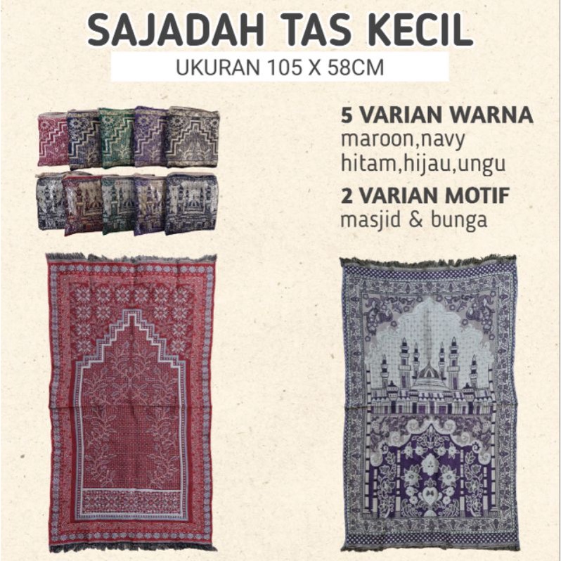 Sajadah Tas Kecil / Sajadah Tas Murah / Sajadah Travel