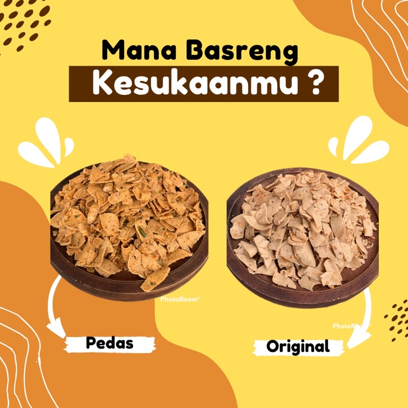 

BASRENG PEDAS DAUN JERUK & ORIGINAL KEMASAN 250 gram