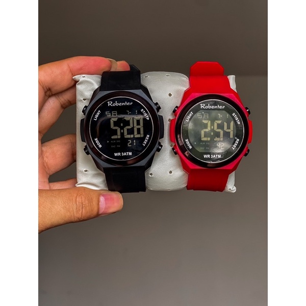 Jam tangan keren Digital free gelang dan kalung