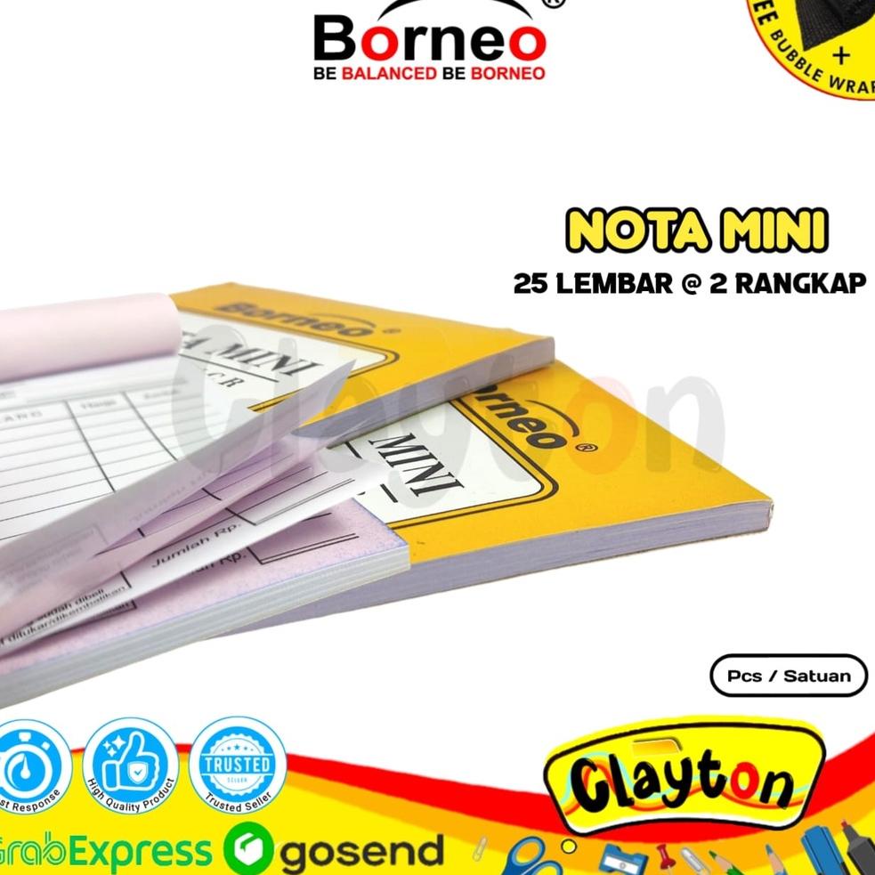 

BIG DISKON Buku Nota Kontan Borneo Kecil 2 Ply NCR / Nota Kontan 2 Rangkap Kecil / Nota Kontan Mini ✮ 880