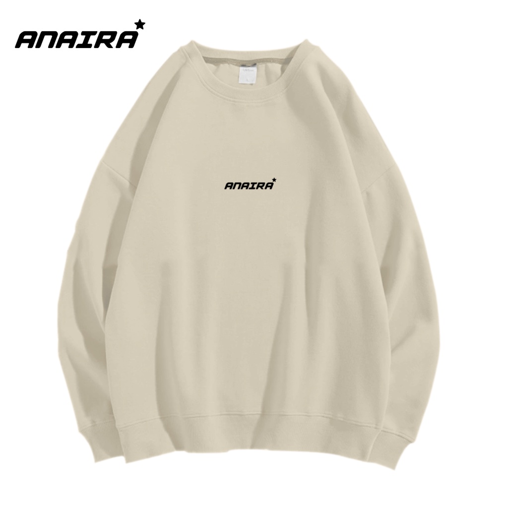 SWEATER ANAIRA CREWNECK PRIA WANITA Size M-XXL