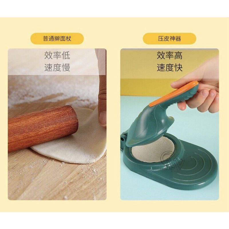 Cheaper-Alat Press Adonan Kulit Pangsit Cetakan Pangsit Pastel Dimsum Manual DIY Dumpling Maker Penekan Pai Cetak Kue Serbaguna