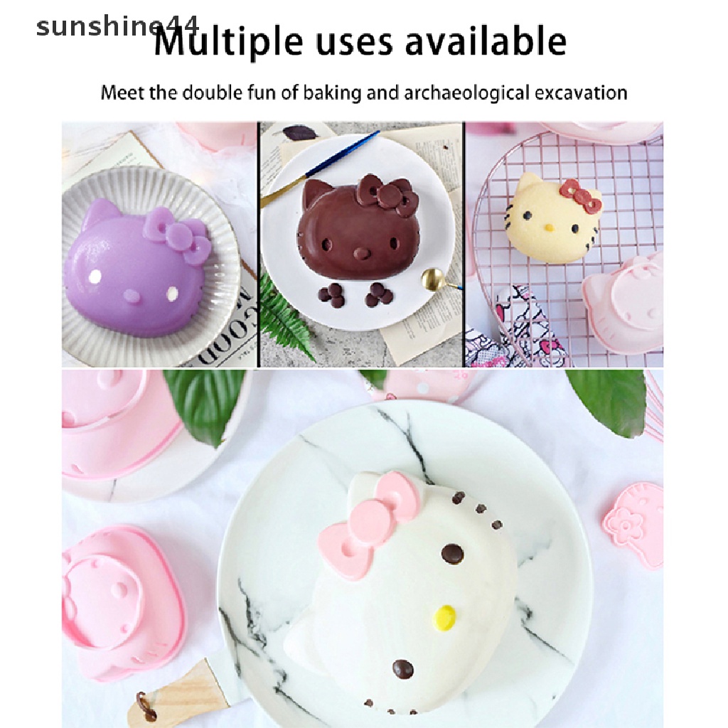 Sunshine Cetakan Kue Mousse / Roti Panggang DIY Bentuk Pohon Natal Bahan Silikon