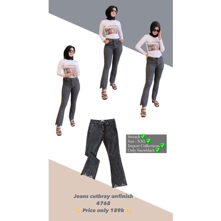 Jeans Cutbray Unfinish