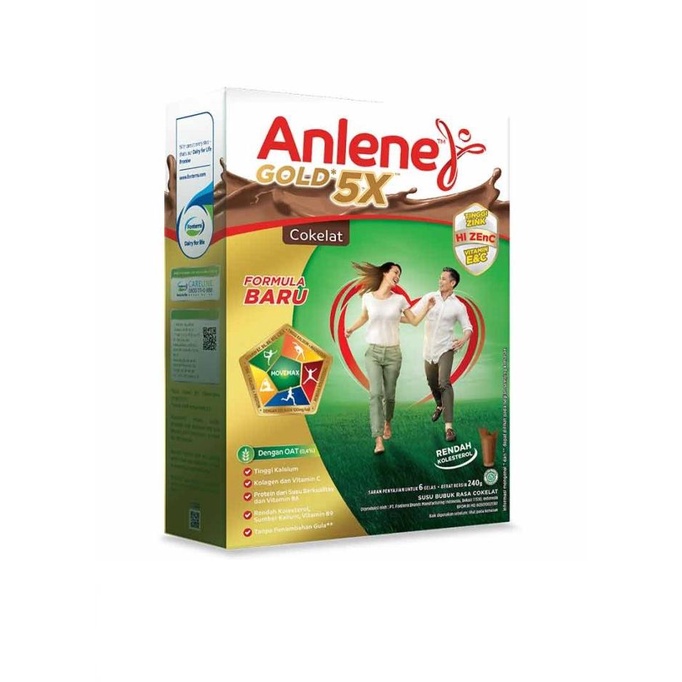 

[ COD ] Anlene Gold Plus Hi-Calcium Vanila Coklat Original 250 Gram