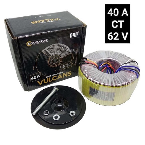 Trafo Toroid 40A CT 62V &amp; 52V VULCANS Extra Ct 15V BOMBARDIR 40 A CT 62Volt / 52Volt - Travo Donut VULCAN 40 Amper BELL