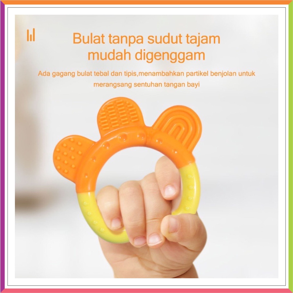 ❤ Fashionbabies ❤ MAINAN GIGITAN BAYI BAHAN SILIKON TEETHER BUAH UNTUK BAYI