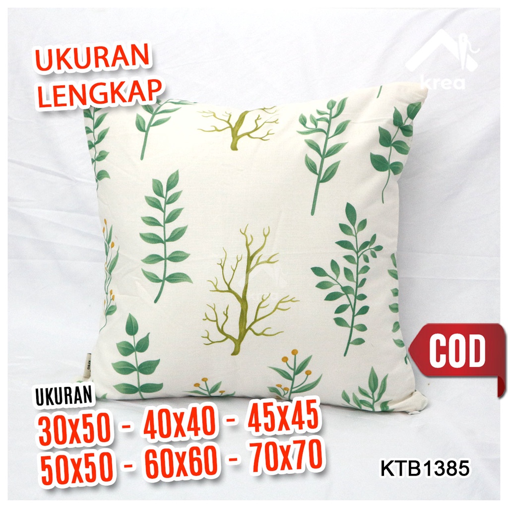 Sarung Bantal Sofa Ukuran 30x50, 40x40, 45x45, 50x50, 60x60, 70x70 - KTB1385