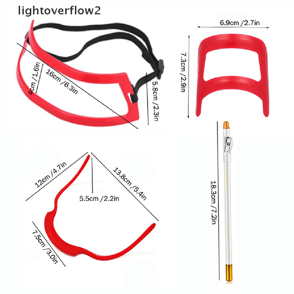 (lightoverflow2) Set Cetakan Cukur Jenggot / Garis Leher (ID)