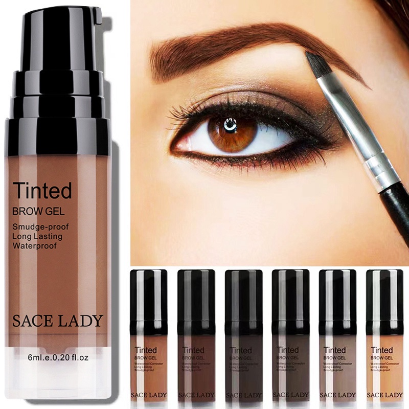 Jual Sace Lady Liquid Eyebrow Gel Waterproof Long Lasting Smudge Proof Brow Tinted Makeup Kit 2107