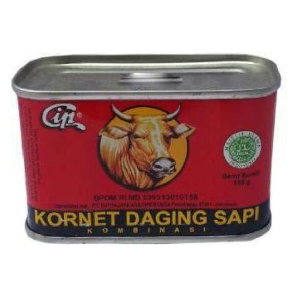 

Stok terbaru Cornet Beef Cip (Kemasan 198/340 gr) 