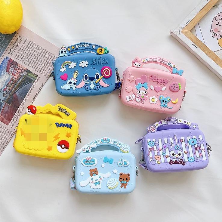 Stok Terbaru TAS MINI FASHION JELLY ANAK SELEMPANG / ￼TAS SELEMPANG ANAK JELLY KARAKTER / SLING BAG 