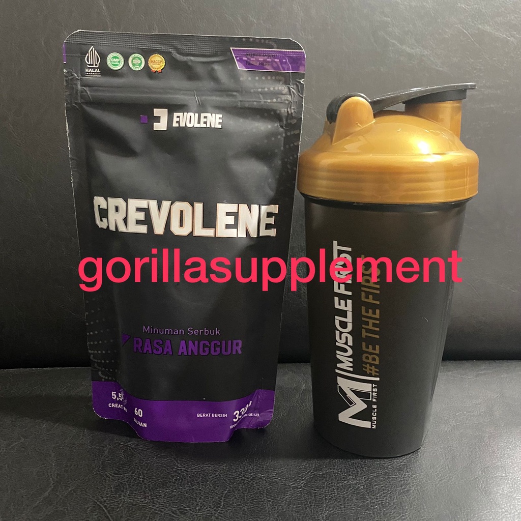 CREVOLENE 300 Gram Creatine Evolene CREAVOLENE BPOM Kreatin kretin Suplemen Fitness Whey Protein Evolene Whey isolene Original  GorillaSupplement