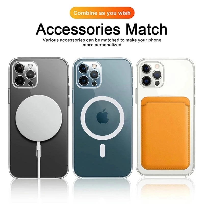 Magsafe Case Magnet Gen 2 Protect Camera Hybrid Acrylic TPU iPhone 11 12 13 Pro Max 14+ Plus Magnetic Wireless Charging