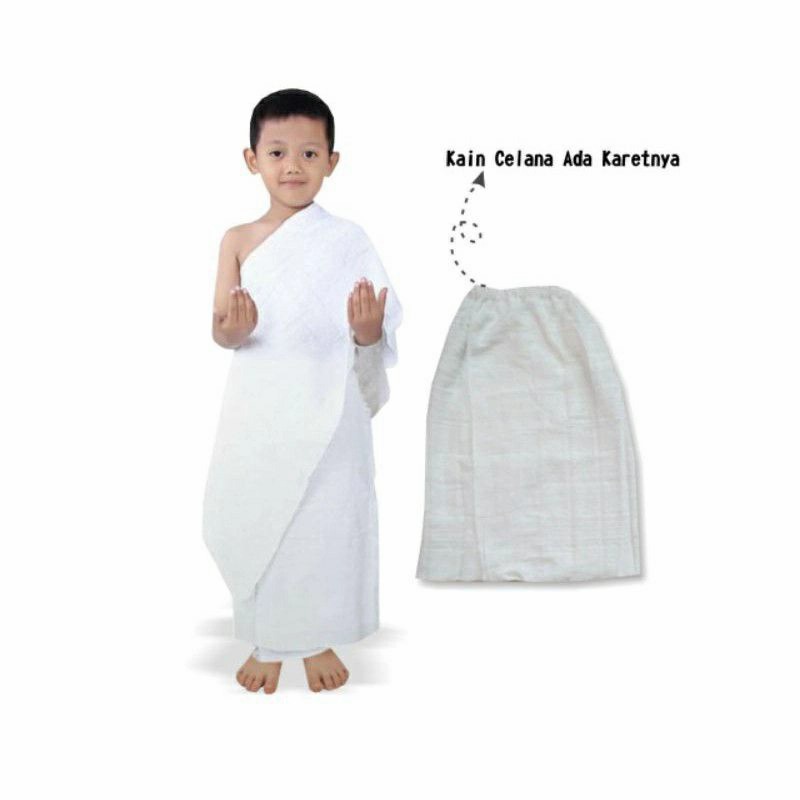 Kain Ihrom Instan Anak TK / KAIN IHRAM ANAK TK instan/PAUD INSTANT TERLARIS TERMURAH, BAJU MANASIK BAYI, BALITA ANAK LAKI-LAKi