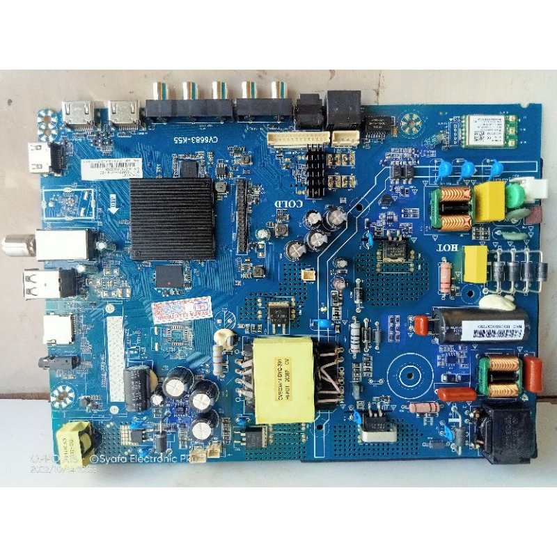 Mainboard Tv LED Aqua Android LE50AQT6300UA atau 50AQT6300